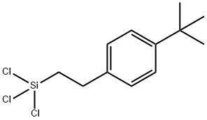 对(叔丁基)苯基乙基三氯硅烷 结构式