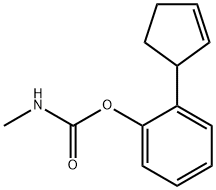 [2-(1-cyclopent-2-enyl)phenyl] N-methylcarbamate 结构式