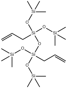 二烯丙基四-三甲基硅氧基二硅氧烷, 211931-07-6, 结构式