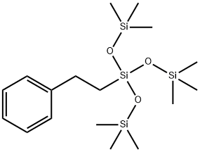 フェネチルトリス(トリメチルシロキシ)シラン 化学構造式