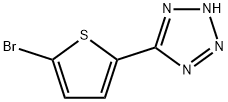 5-(5-溴-2-噻吩基)-1H-四唑, 211943-12-3, 结构式