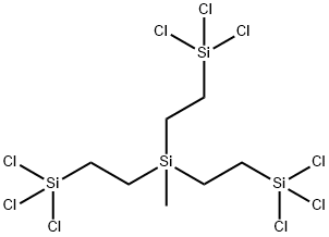 TRIS(TRICHLOROSILYLETHYL)METHYLSILANE Struktur