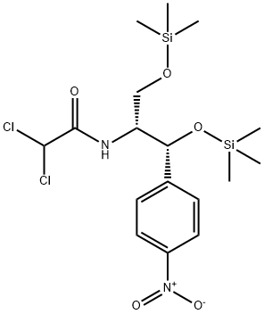 O,O-Bis(trimethylsilyl)chloramphenicol 结构式