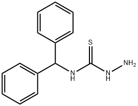 4-ベンズヒドリル-3-チオセミカルバジド 化学構造式