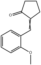 2一(E)-(2-甲氧基)亚苄基环戊酮, 212059-90-0, 结构式
