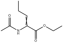 2-Pentenoic  acid,  2-(acetylamino)-,  ethyl  ester Struktur