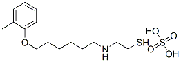 2-[6-(o-Tolyloxy)hexyl]aminoethanethiol sulfate 结构式