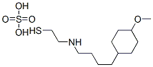 2-[4-(4-メトキシシクロヘキシル)ブチル]アミノエタンチオールスルファート 化学構造式