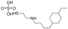 2-[4-(4-Ethylcyclohexyl)butyl]aminoethanethiol sulfate Struktur