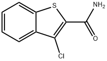 3-CHLOROBENZO[B]THIOPHENE-2-CARBOXAMIDE Struktur