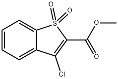 methyl 3-chlorobenzo[b]thiophene-2-carboxylate 1,1-dioxide Struktur