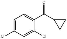 シクロプロピル2,4-ジクロロフェニルケトン 化学構造式