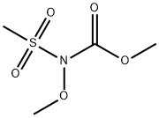 Carbamic  acid,  methoxy(methylsulfonyl)-,  methyl  ester  (9CI) 化学構造式