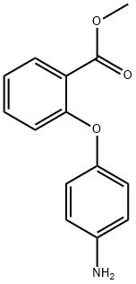 2-(4-アミノフェノキシ)ベンゼンカルボン酸メチル 化学構造式