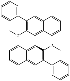S-2,2'-diMethoxy-3,3'-diphenyl-1,1'-Binaphthalene Struktur