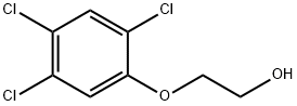 2-(2,4,5-トリクロロフェノキシ)エタノール 化学構造式