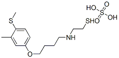 2-[4-(4-Methylthio-m-tolyloxy)butyl]aminoethanethiol sulfate 结构式
