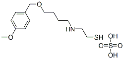 2-[4-(p-Methoxybenzyloxy)butyl]aminoethanethiol sulfate Struktur