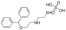 2-[2-(Diphenylmethoxy)ethyl]aminoethanethiol sulfate Structure
