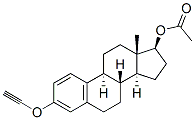 Ethynylestradiol 17-Acetate 结构式