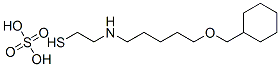 2-[5-(Cyclohexylmethoxy)pentyl]aminoethanethiol sulfate 结构式