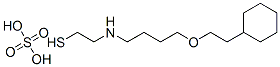 2-[[4-(2-シクロヘキシルエトキシ)ブチル]アミノ]エタンチオールスルファート 化学構造式