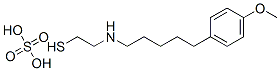 2-[5-(p-Methoxyphenyl)pentyl]aminoethanethiol sulfate 结构式