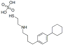 2-[4-(p-Cyclohexylphenyl)butyl]aminoethanethiol sulfate 结构式