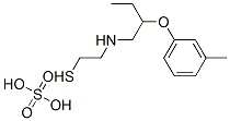 2-[2-(m-トリルオキシ)ブチル]アミノエタンチオールスルファート 化学構造式