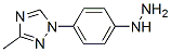 1-(4-Hydrazinophenyl)methyl-1,2,4-triazole Struktur