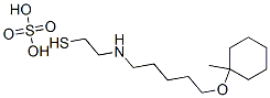 2-[5-(1-Methylcyclohexyloxy)pentyl]aminoethanethiol sulfate Structure