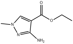 3-氨基-1-甲基-1H-吡唑-4-甲酸乙酯, 21230-43-3, 结构式