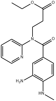 3-[(3-氨基-4-甲基氨基苯甲酰)吡啶-2-基氨基]丙酸乙酯,212322-56-0,结构式