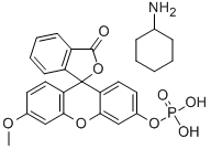 3-O-METHYLFLUORESCEIN PHOSPHATE CYCLOHEXYLAMMONIUM SALT Structure