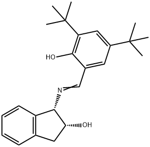 (1S,2R)-1-(3,5-二叔丁基-2-羟基苯亚甲胺)-2-茚醇, 212378-89-7, 结构式