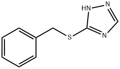 1H-1,2,4-Triazole, 3-[(phenylmethyl)thio]- 化学構造式