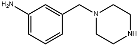 Benzenamine, 3-(1-piperazinylmethyl)- (9CI) Structure