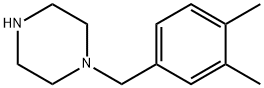 1-(3,4-ジメチルベンジル)ピペラジン 化学構造式