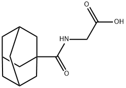 (ADAMANTANE-1-CARBONYL)-AMINO]-ACETIC ACID 化学構造式