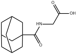 (ADAMANTANE-1-CARBONYL)-AMINO]-ACETIC ACID Structure