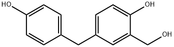 4,4'-dihydroxy-3-(hydroxymethyl)diphenylmethane Struktur
