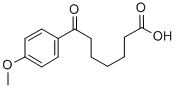 7-(4-メトキシフェニル)-7-オキソヘプタン酸 化学構造式
