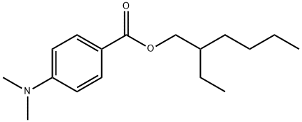 2-Ethylhexyl 4-dimethylaminobenzoate  Struktur