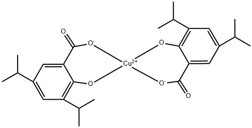 ビス-3,5-ジイソプロピルサリチル酸銅 化学構造式