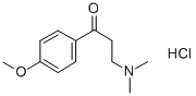 1-(4-甲氧基苯基)-3-二甲氨基-1-丙酮盐酸盐, 2125-49-7, 结构式