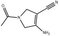 1-乙酰基-4-氨基-2,5-二氢-1H-吡咯-3-甲腈 结构式