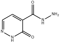 4-Pyridazinecarboxylic  acid,  2,3-dihydro-3-oxo-,  hydrazide 结构式