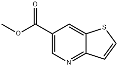 チエノ[3,2-B]ピリジン-6-カルボン酸メチル 化学構造式