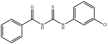 N-Benzoyl-N'-(m-chlorophenyl)thiourea Struktur