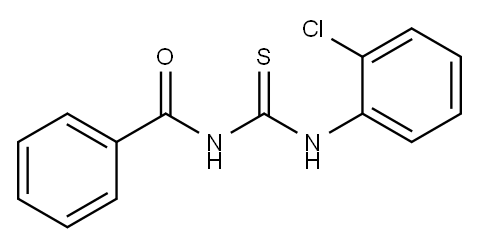 N-((2-氯苯基)氨基甲硫酰基)苯甲酰胺 结构式